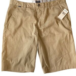 Fox Men’s Essex Khaki Flat Front Shorts Size 33 NWT